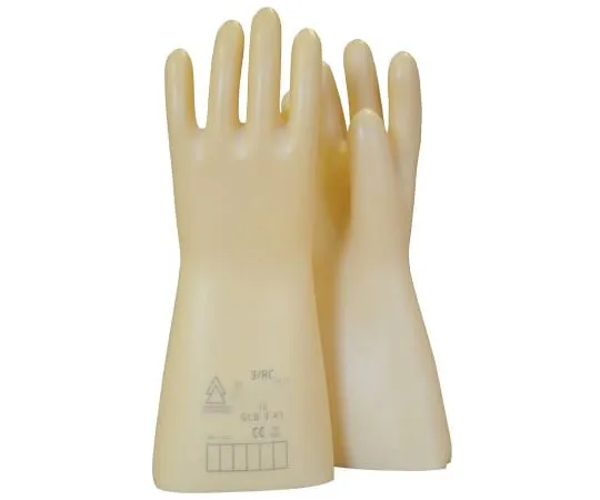 63-7025-28 Sibille GLE 41 Insulating Latex Electrical Safety Gloves, size 10, Beige GLE41-4/10