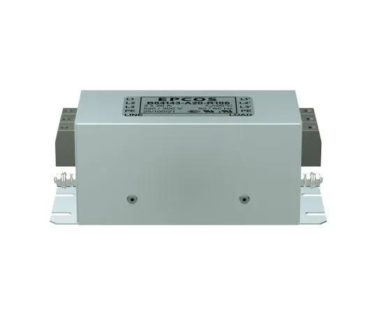 63-6658-18 RFI Filter 3-Phase 80 A Flange Mount 3.4 mA 1 Stage 600 μΩ UL 1283 B84143A0080R106