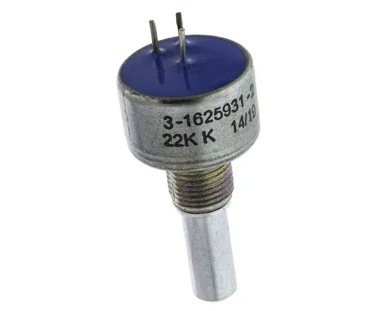 63-7349-82 TE Connectivity 1 Gang Rotary Cermet Potentiometer with a 6.35 mm Dia. Shaft, 22kΩ, ±10%, 2W, Linear 404802692039 404802692039