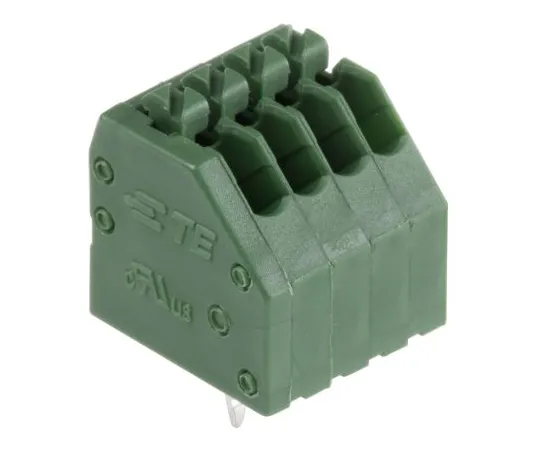 63-6880-81 Substrate Terminal Block 2.5 mm Pitch 1 Row 4 Pole Green 1-2834021-4