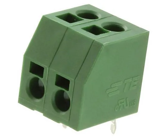63-6880-89 Substrate Terminal Block 5mm Pitch 1 Row 2 Pole Green 1-2834014-2