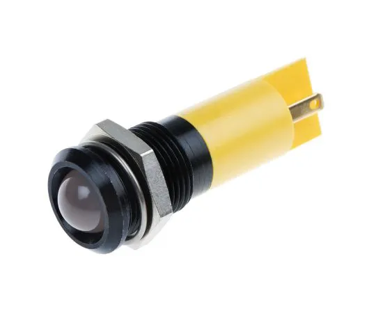 63-6584-31 RS PRO Yellow Indicator, 24 V ac/dc, 14mm Mounting Hole Size, Solder Tab Termination, IP67 207-501