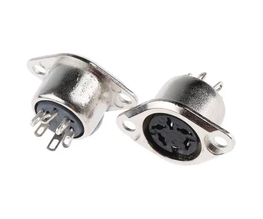 63-6674-48 RS PRO 5 Pole Din Socket, 1A, 100 V ac, Push Lock 491-100