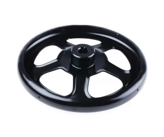 63-6601-50 RS PRO Black Steel Hand Wheel, 250mm 237-366
