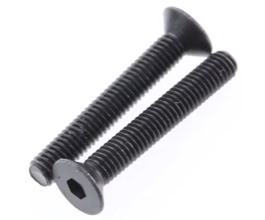 63-6615-06 RS PRO M3 x 20mm Hex Socket Countersunk Screw Black, Self-Colour Steel 292-439