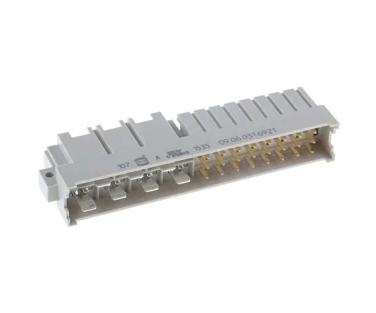63-6669-03 DIN 41612 Connector Male 60 + 4 Pole 2/3 Column 10.16/5.08 mm pitch 09060316921