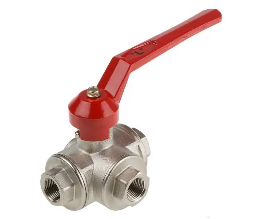 63-6671-37 RS PRO Brass Reduced Bore Ball Valve 3/8 in BSP 3 Way 486-322
