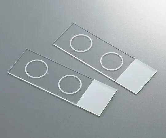 3-588-01　［Discontinued］Whole Slide Glass (2 Hole Type) 72 Sheets　48349-058