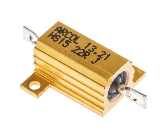 63-7349-03 Arcol HS15 Series Aluminium Ho***d Axial Wire Wound Panel Mount Resistor, 22Ω ±5% 15W HS15 22R J