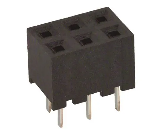 63-6757-98 Board Connection Socket A3C Series 2 mm 6 Pole 2 Row Straight Through Hole 1 Box (350 Pieces) A3C-6DA-2DSA71