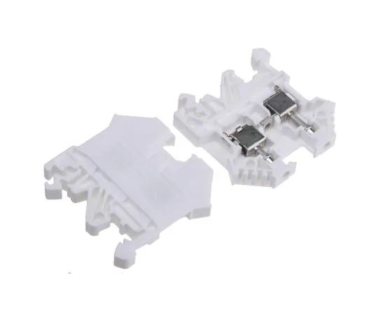 63-6679-17 RS PRO White Standard Din Rail Terminal, 0.2 → 4 mm², 0.2 → 4mm², 800 V 501-932