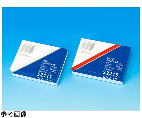 67-8064-61 Slide Glass Water Edge Polished Frost 1.2~1.5 mm Thickness 100 Sheets S2216