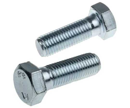 63-6612-32 Clear Passivated, Zinc Steel Hex Bolt, M20 x 65mm 279-975