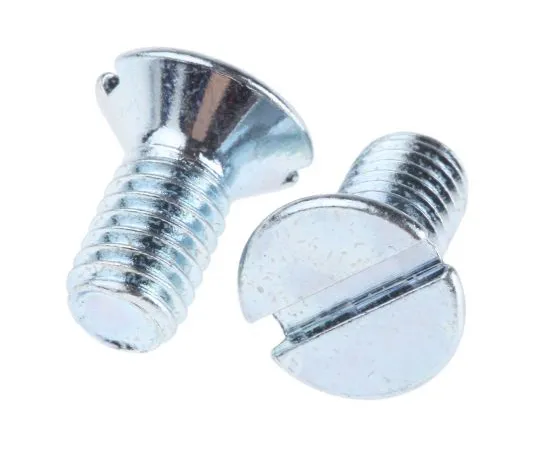 63-6702-18 RS PRO, M6 Countersunk Head, 12mm Steel Slot Bright Zinc Plated 553-958