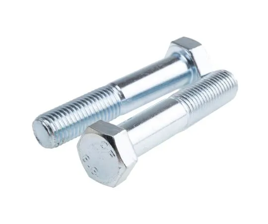 63-6612-29 Clear Passivated, Zinc Steel Hex Bolt, M16 x 80mm 279-925