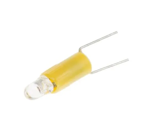63-6582-73 LED Reflector Bulb, Bi-Pin, Yellow, Single Chip, 3 mm Lamp, 4.25mm dia., 12V ac/dc 205-779