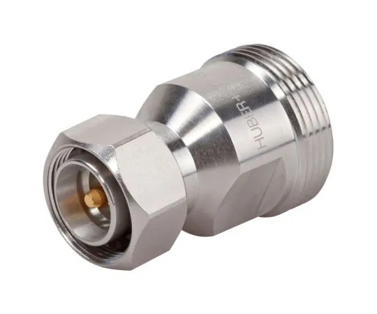 63-7027-11 Straight 50Ω Coaxial Adapter 4.3-10 Plug to 7/16 Plug 0 → 6GHz 32_4310-716-50-X1/133_WE