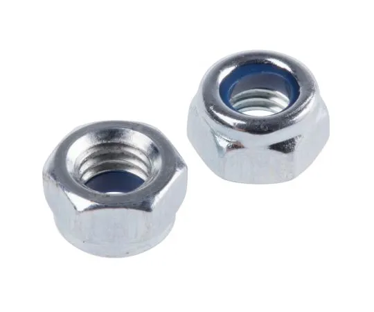 63-6833-23 RS PRO, M5, Zinc Plated Steel Nylon Insert Lock Nut 122-4371