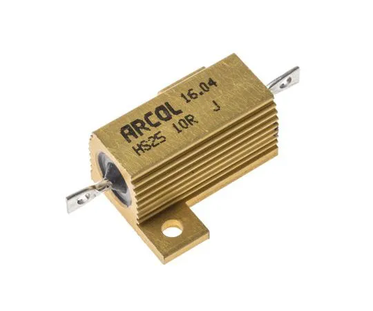 63-7348-69 Arcol HS25 Series Aluminium Ho***d Axial Wire Wound Panel Mount Resistor, 10Ω ±5% 25W HS25 10R J