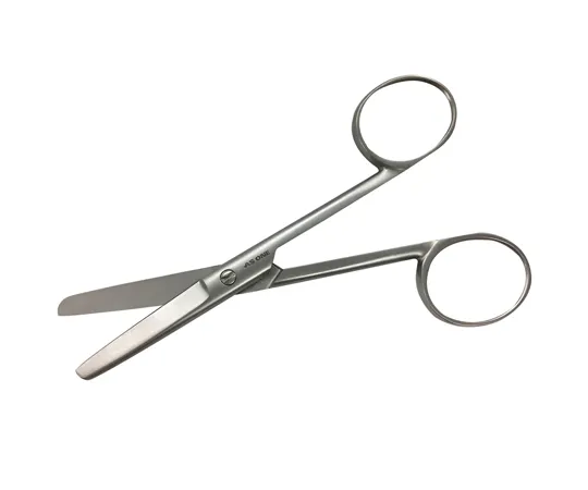 2-534-01　［Discontinued］Scissors Straight Scissors Both Blunt 120mm Screw Stop　No.8