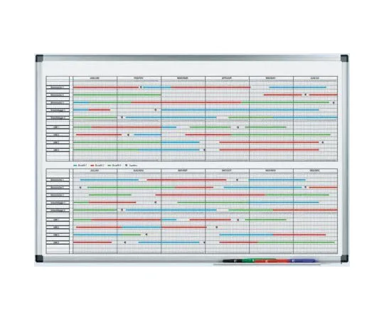63-7325-06 Legamaster Yearly Magnetic Wall Planner, 900 x 600mm 4140-00