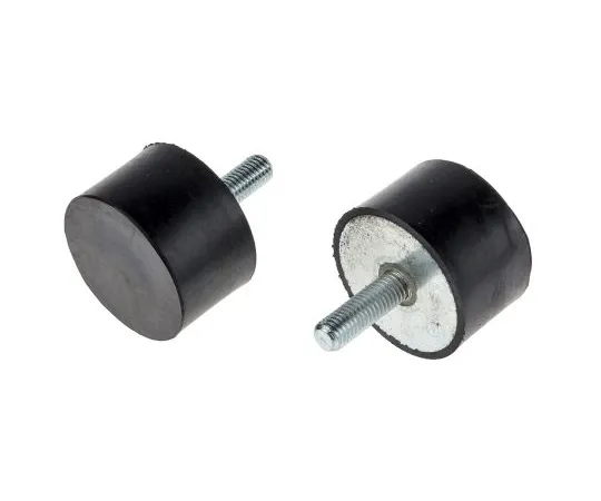 63-7009-61 RS PRO 30mm Stud Mount M10 50mm Diameter 170.6kg Compression Load, Male Only Natural Rubber 126-5930