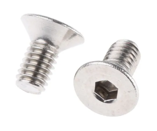 63-6955-22 RS PRO M10 x 30mm Hex Socket Countersunk Screw Plain Stainless Steel 124-7258