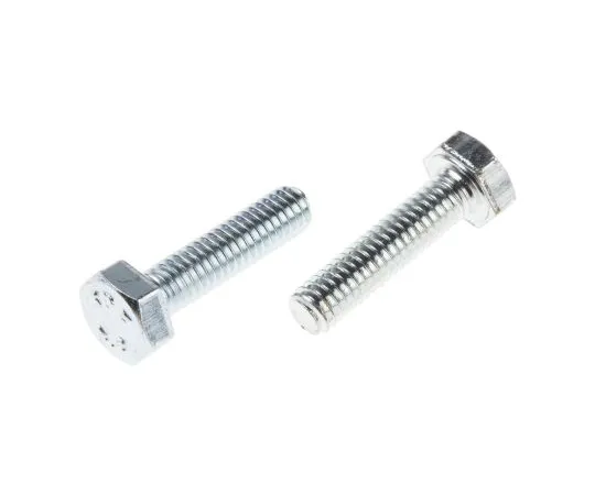 63-6695-08 Zinc plated & clear Passivated Steel Hex M4 x 16mm Set Screw 525-802