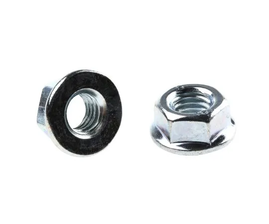 63-6609-69 17.9mm Bright Zinc Plated Steel Hex Flanged Nut, M8 275-484