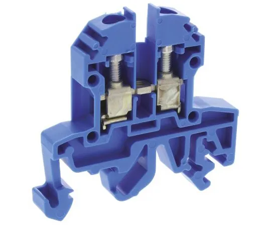 63-6731-70 RS PRO Blue Standard Din Rail Terminal, 22 → 10 AWG, 0.2 → 4mm², 500 V 815-644
