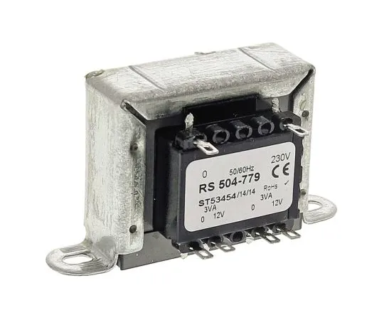 63-6680-85 RS PRO 6VA 2 Output Chassis Mounting Transformer, 12V ac 504-779