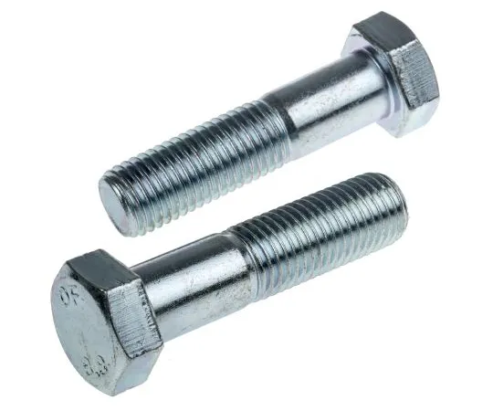 63-6612-26 Clear Passivated, Zinc Steel Hex Bolt, M16 x 65mm 279-896