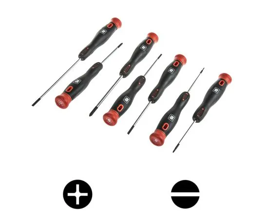 63-6602-65 RS PRO Precision Phillips, Slotted Screwdriver Set 7 Piece 243-513