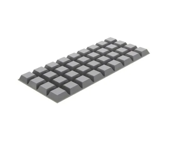 63-6601-20 Rubber Foot Gray Height: 7.6 mm SJ5023G
