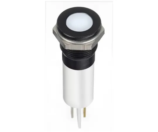 63-6950-69 RS PRO White Indicator, 12 V dc, 12mm Mounting Hole Size, Faston, Solder Lug Termination, IP67 124-6428