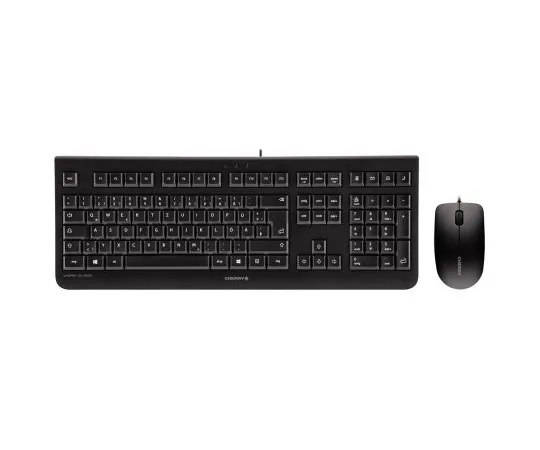 63-6971-51 Cherry Black Wired QWERTZ Keyboard and Mouse Set JD-0800DE-2