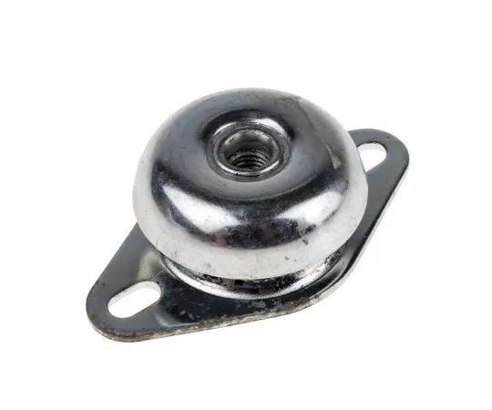 63-7006-80 RS PRO Round M12 Zinc Plated Steel Anti-Vibration Mount 124 Compression Load ,110mm dia. Natural Rubber +100°C 126-3890