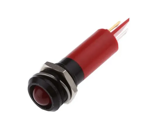 63-6583-25 RS PRO Red Indicator, 230 V ac, 12mm Mounting Hole Size, Tab Termination, IP67 206-407