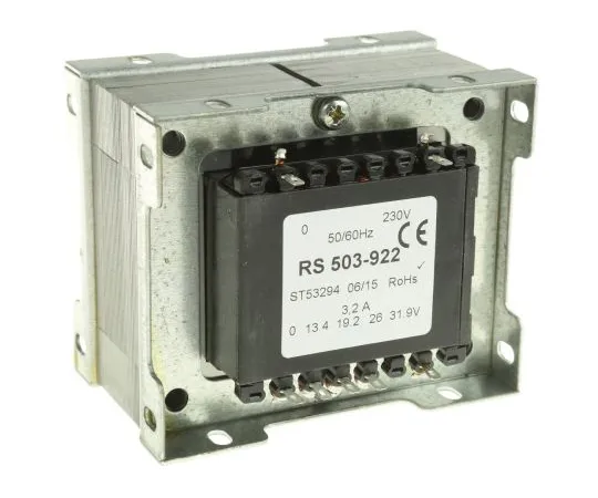 63-6679-76 RS PRO 102VA 1 Output Chassis Mounting Transformer, 13.4V ac, 19.2V ac, 26V ac, 31.9V ac 503-922