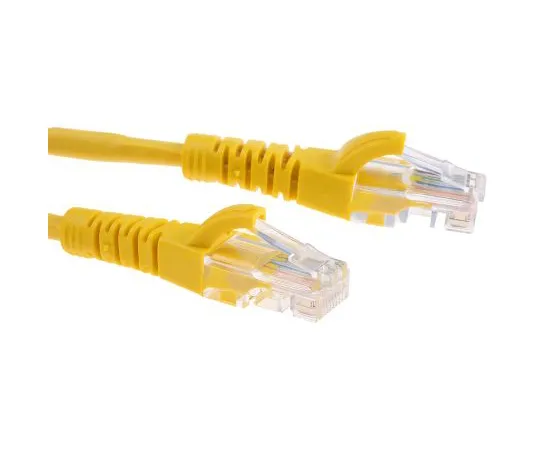 63-6702-79 RS PRO Yellow LSZH Cat5e Cable U/UTP, 5m Male RJ45/Male RJ45 Terminated 556-443