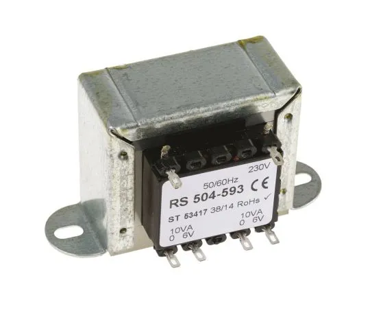 63-6680-54 RS PRO 20VA 2 Output Chassis Mounting Transformer, 6V ac 504-593