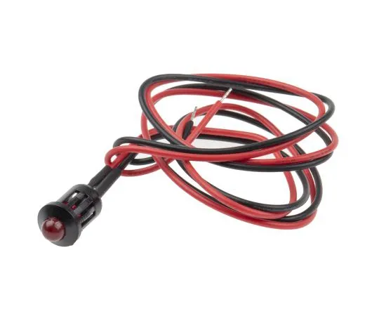 63-6583-55 RS PRO Red Indicator, 24 V dc, 8mm Mounting Hole Size, Lead Wires Termination 206-845