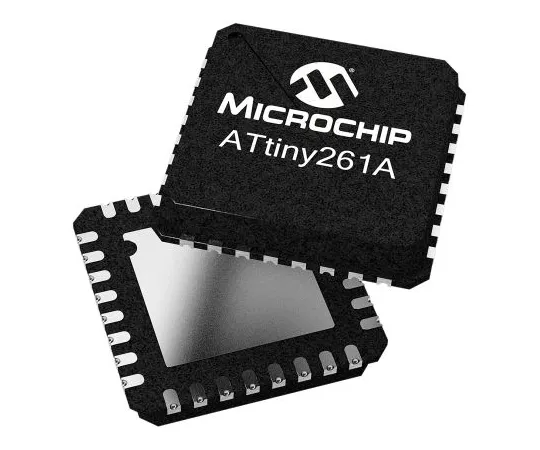 63-7028-93 Microchip Technology ATTINY26L-8MU, 8bit AVR Microcontroller, 8MHz, 2 kB Flash, 32-Pin MLF ATTINY26L-8MU