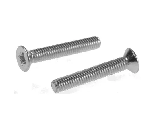 63-6701-81 RS PRO, M4 Countersunk Head, 25mm Steel Pozidriv Bright Zinc Plated 553-453