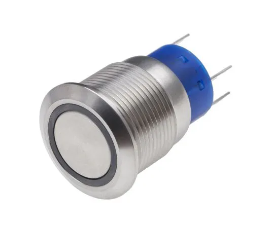63-6777-94 RS PRO Double Pole Double Throw (DPDT) Latching White LED Push Button Switch, IP67, 19.2 (Dia.)mm, Panel Mount, 250V ac 111-5812