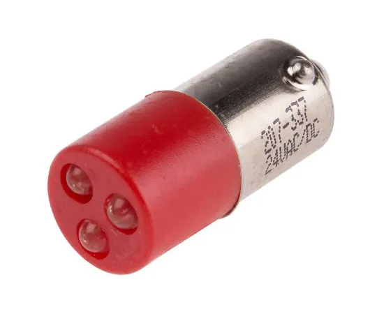 63-6584-19 LED Reflector Bulb, Red, 24V ac/dc 207-337