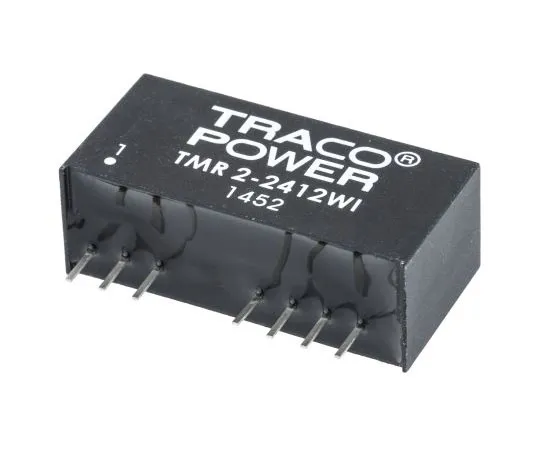63-7350-76 TRACOPOWER TMR 2WI 2W Isolated DC-DC Converter Through Hole, Voltage in 9 → 36 V dc, Voltage out 12V dc TMR 2-2412WI