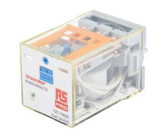 63-6809-08 RS PRO, 24V dc Coil Non-Latching Relay 3PDT, 10A Switching Current Plug In, 3 Pole 121-7835