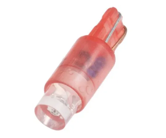 63-6585-74 LED Reflector Bulb, Wedge, Red, Single Chip, 5.75mm dia., 24V ac/dc 209-355