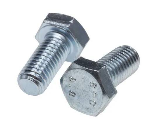 63-6697-12 Clear Passivated, Zinc Steel Hex M12 x 25mm Set Screw 530-163